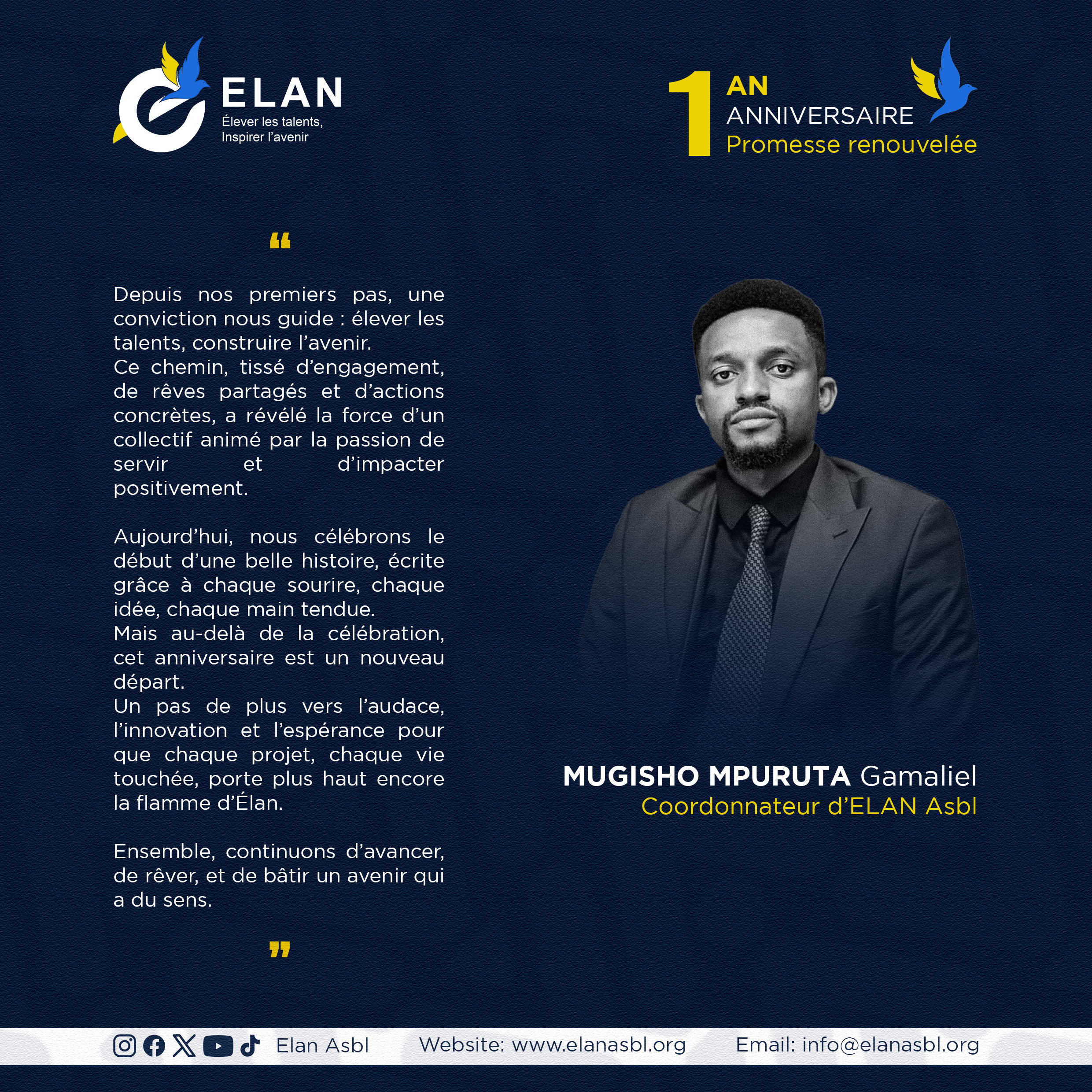 UNE ANNEE D'EXISTANCE